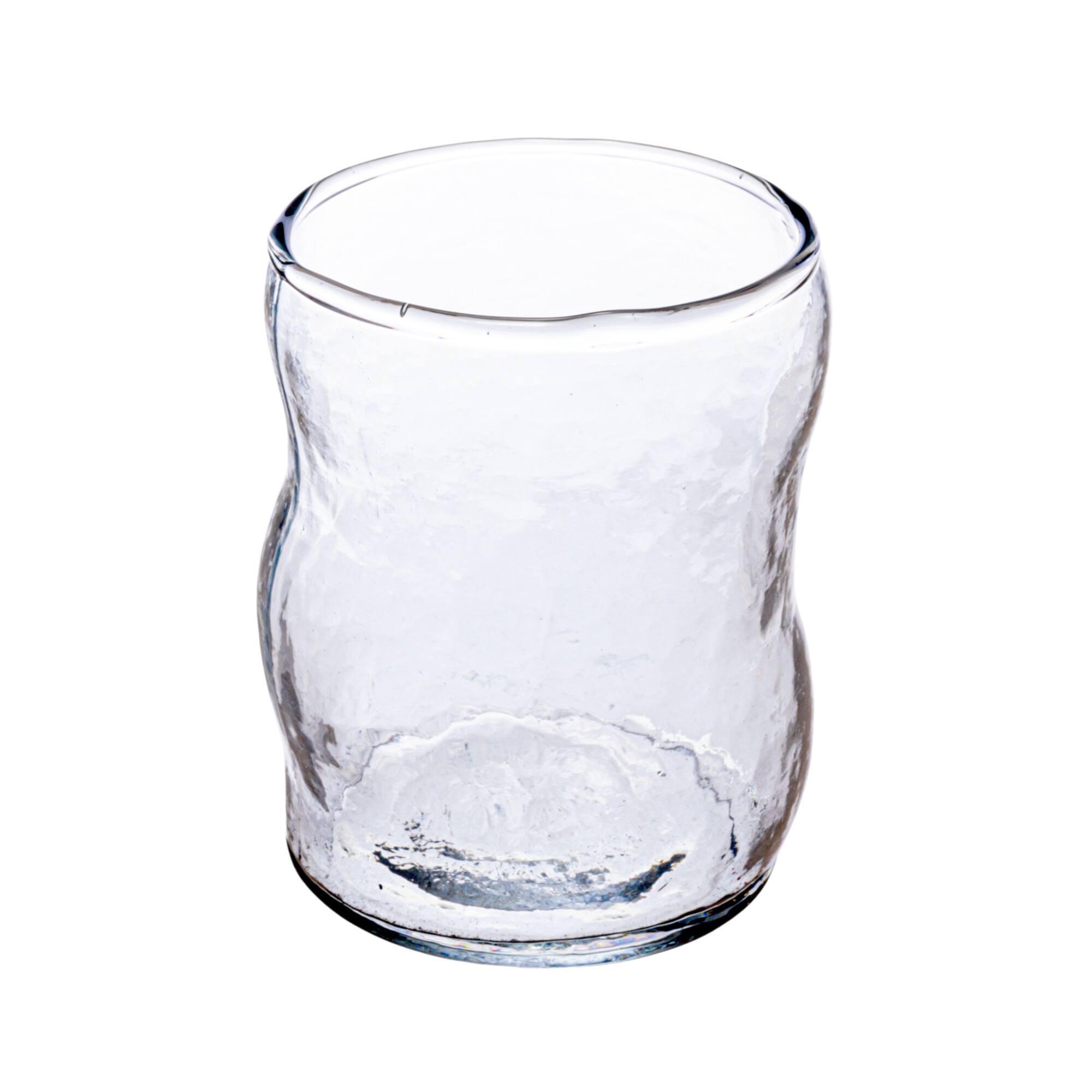 Hello Honey® 7oz. Clear Organic-Shaped Reclaimed Glass Drinking Glasses, 12ct.